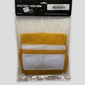 Fulton Hockey Socks 24" Junior Gold White 2 Tone Performance Team